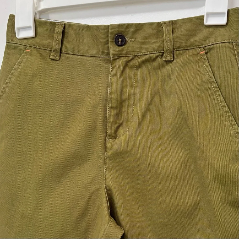 Mini Boden Kids' Wide Leg Chinos Green Olive Adjustable Waist Boys Size 10 - Picture 2 of 6